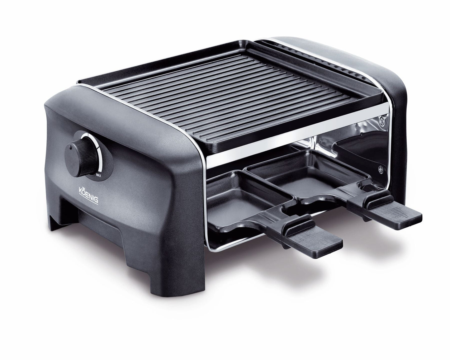 Raclette Gourmet Grill und Stein, 4er - kitchen-more.ch