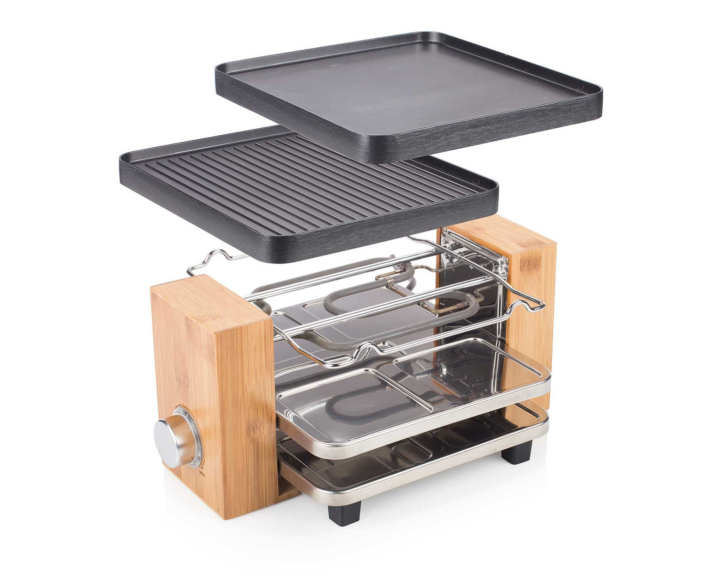 Raclette-Grill Bamboo, 4er - kitchen-more.ch